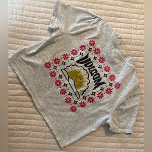 Volcom Gray Cropped TShirt